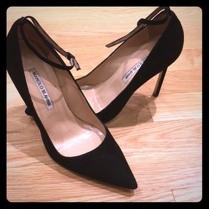 Manolo Blahnik Ankle Strap Pumps